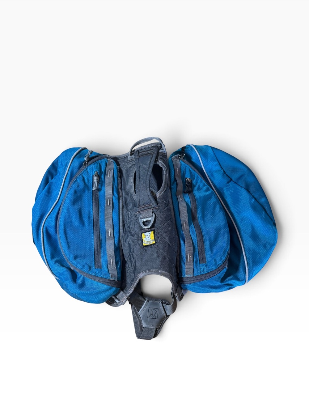 Ruffwear Approach Pack Dog Hiking Gear Dual Saddlebags Harness Blue Size Medium